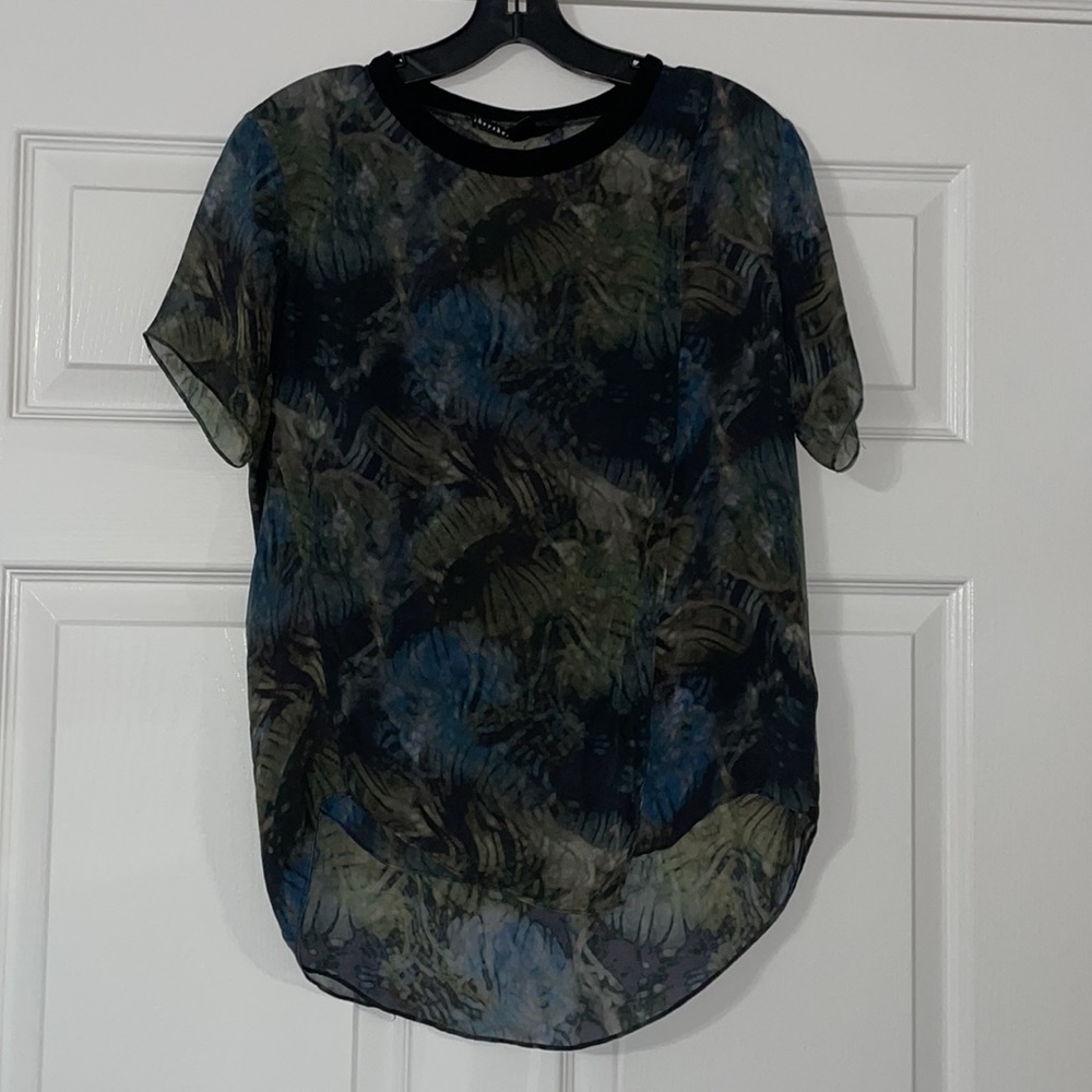 Theyskens’ abstract silk blouse